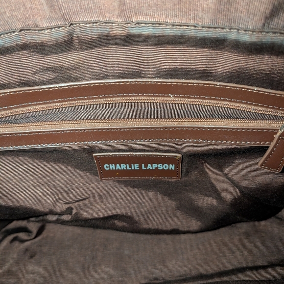 Vintage Charlie Lapson Croc Pattern Purse- EUC - Picture 5 of 7